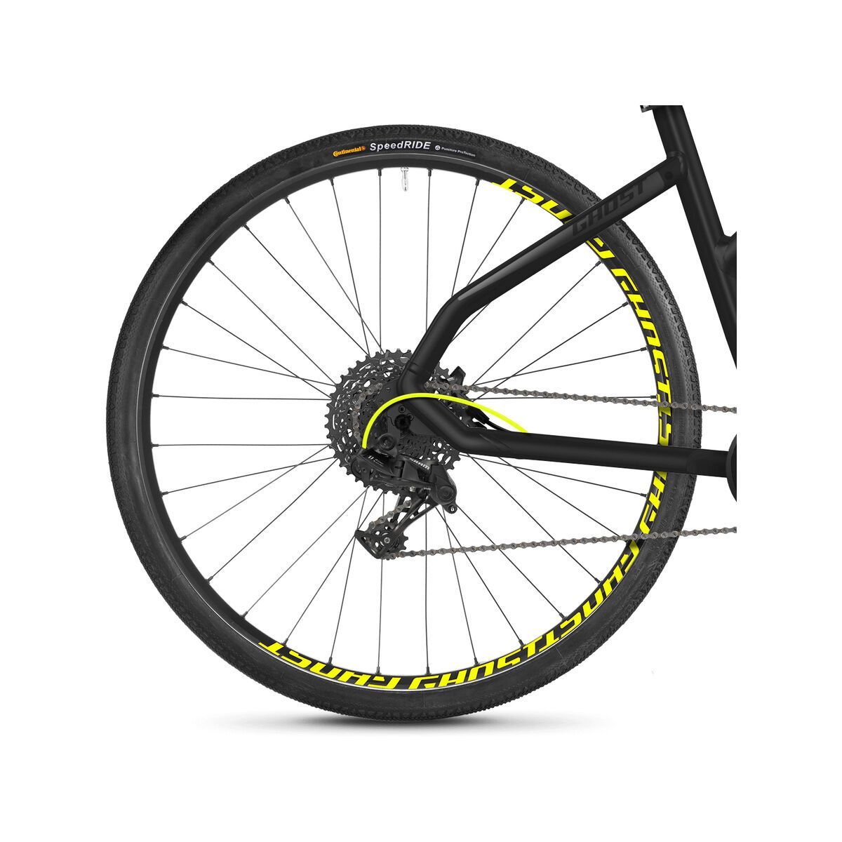 Ghost Square Cross 6.8 W AL, titanium gray/micro chip gray/neon yellow - Bild 4