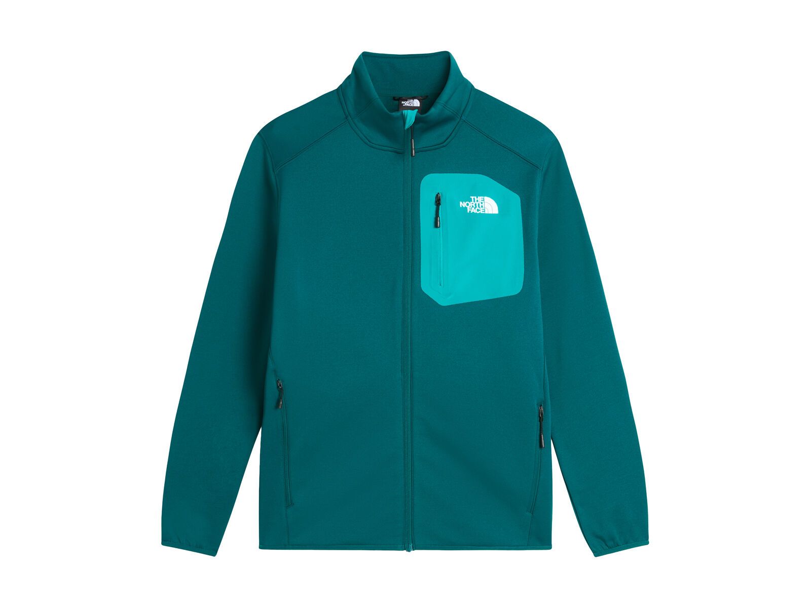 The North Face M Crest Full Zip Jacket, pacific teal/tnf black - Bild 1