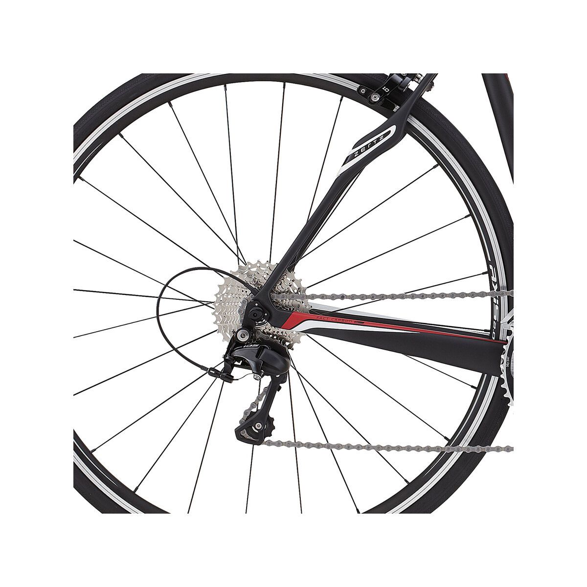 Specialized Roubaix SL4 Sport, satin carbon/red/white - Bild 4