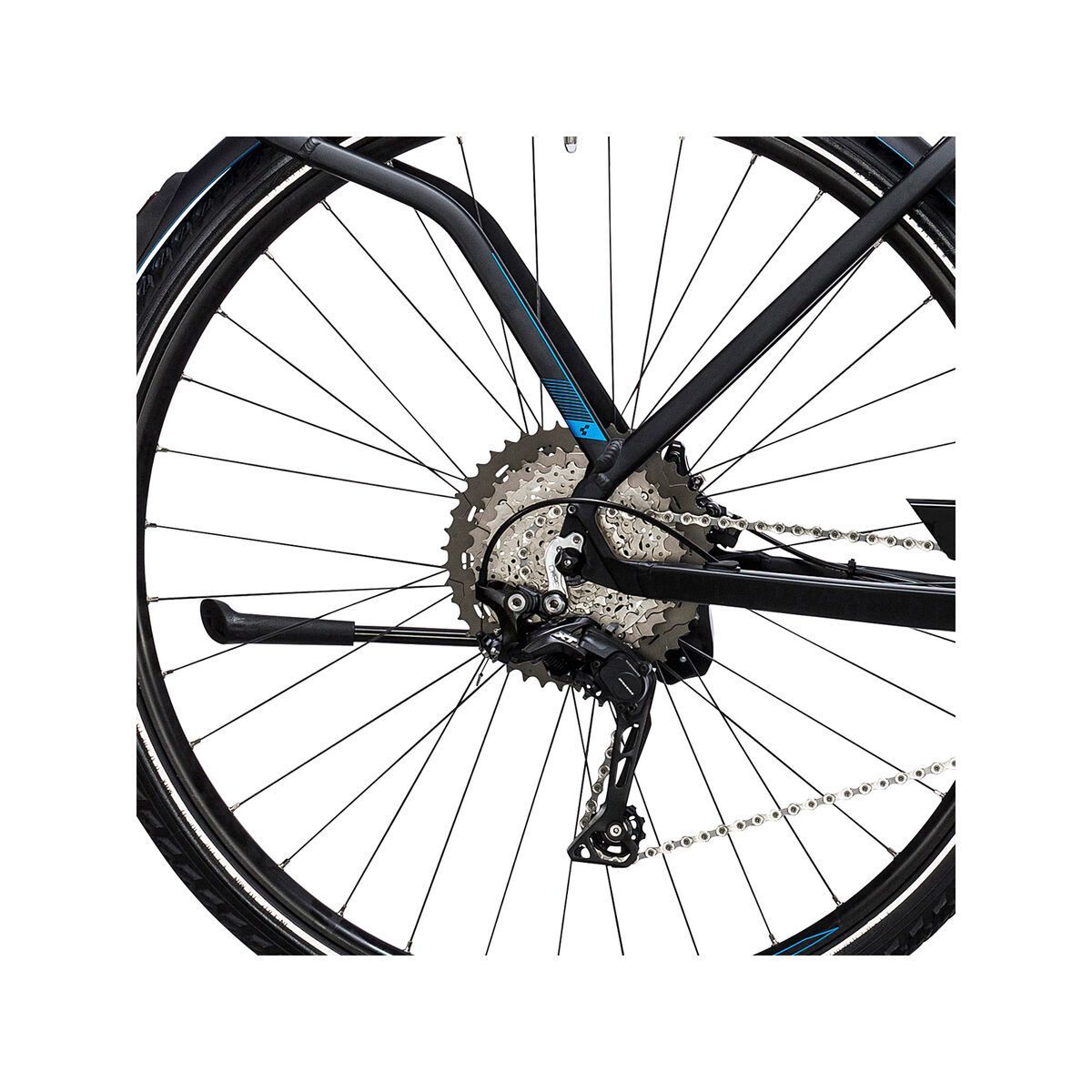 Cube Touring Hybrid SL 500 Trapeze, black´n´flashblue - Bild 4