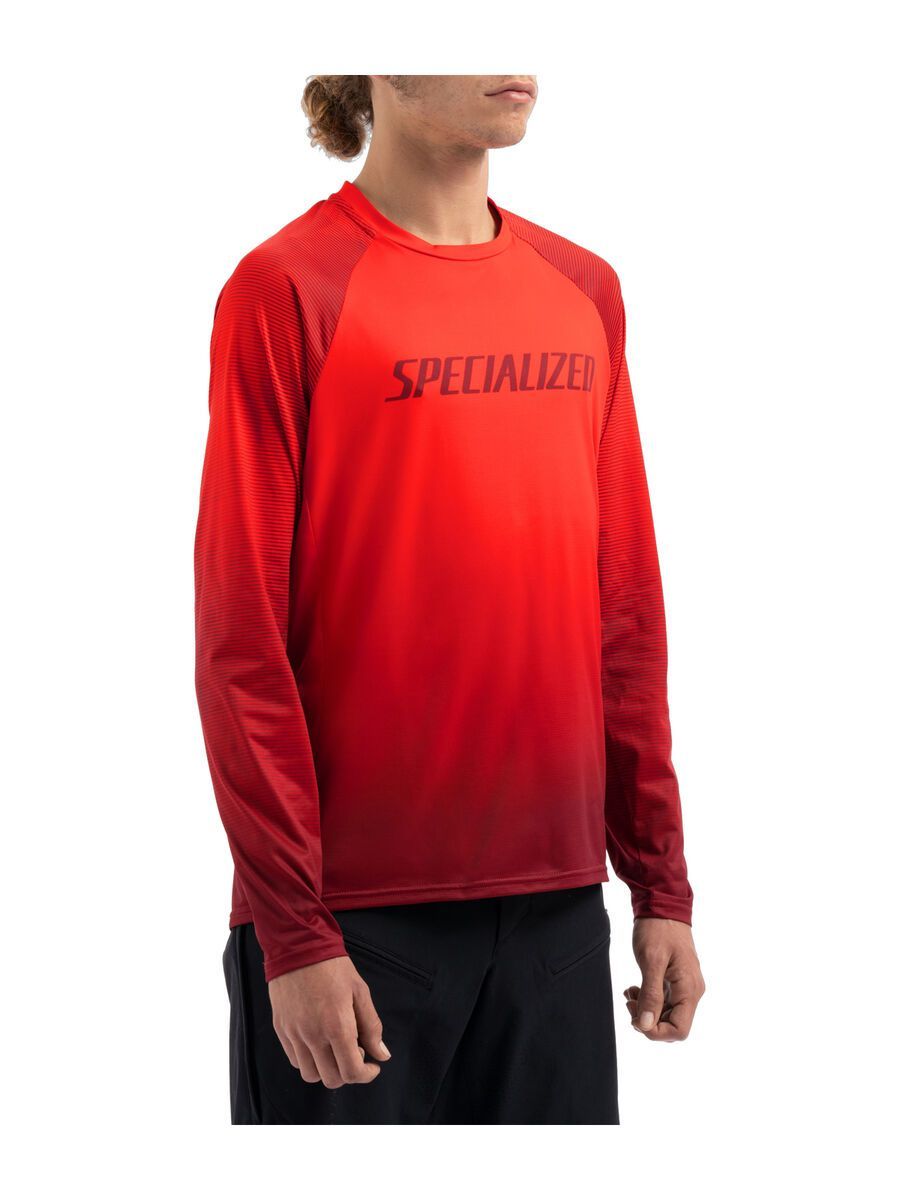 Specialized Enduro Air Longsleeve Jersey, rocket red/crimson refraction - Bild 4