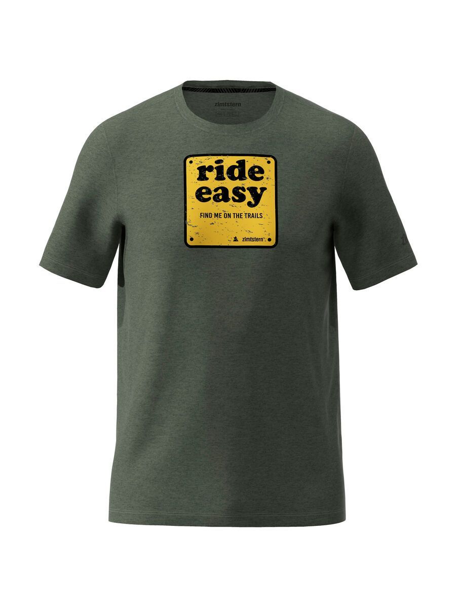 Zimtstern Bladez Tee Men’s, forest night melange - Bild 1