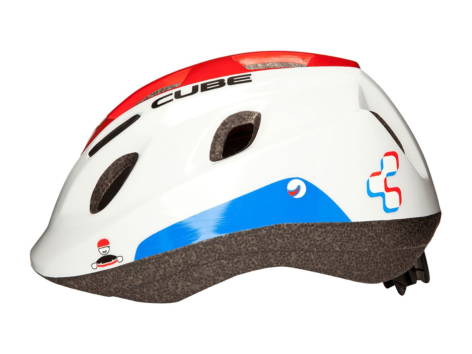 Cube Helm Kids, white´n´red´n´blue - Bild 2
