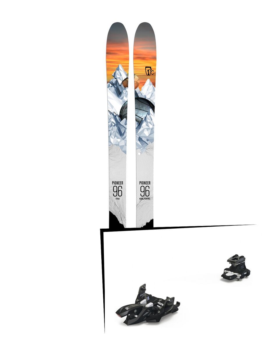 Set: Icelantic Pioneer 96 2018 + Marker Alpinist 12 black/titanium - Bild 1