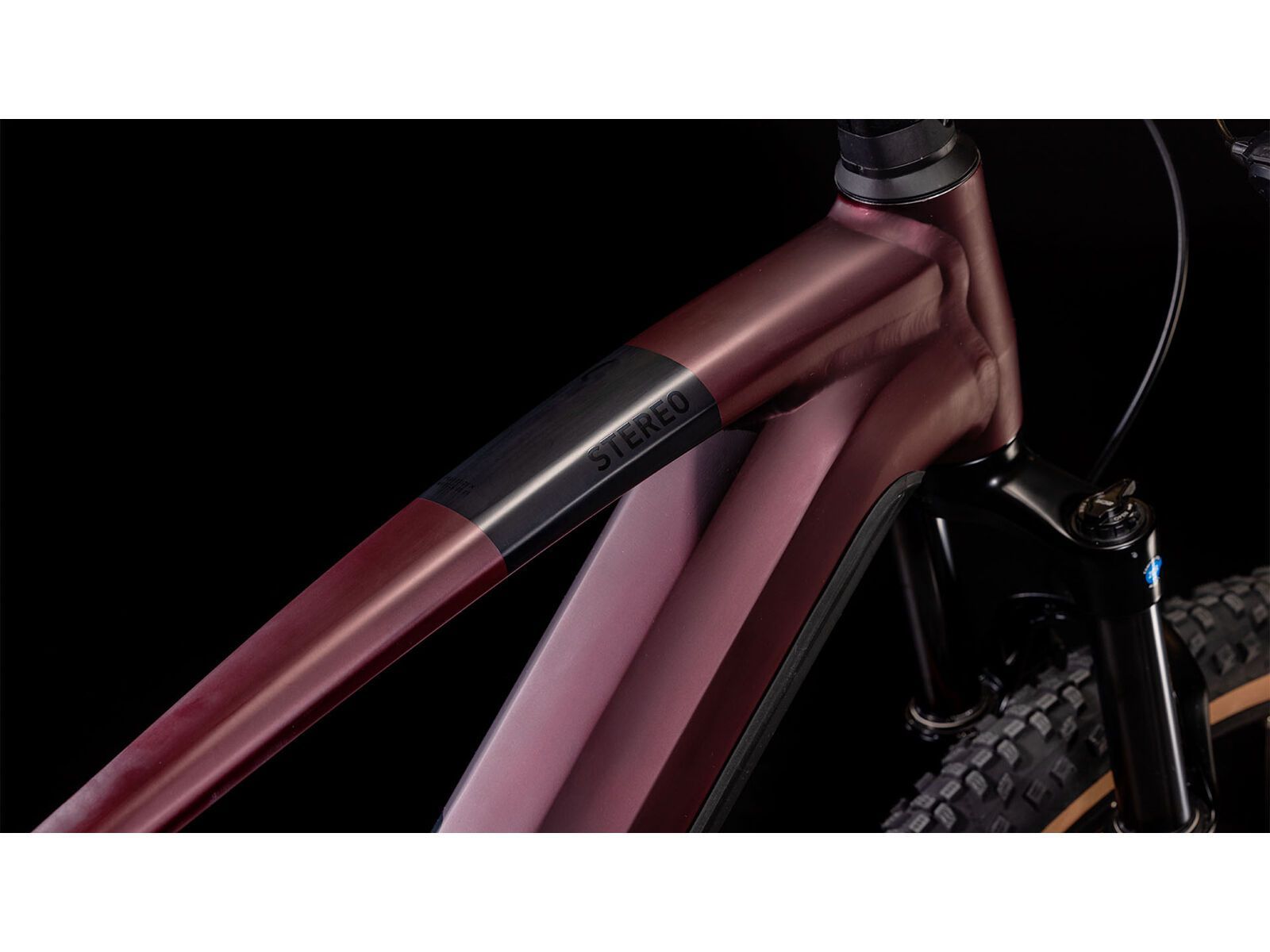 Cube Stereo Hybrid 120 One 625 27.5, rubyred´n´black - Bild 2