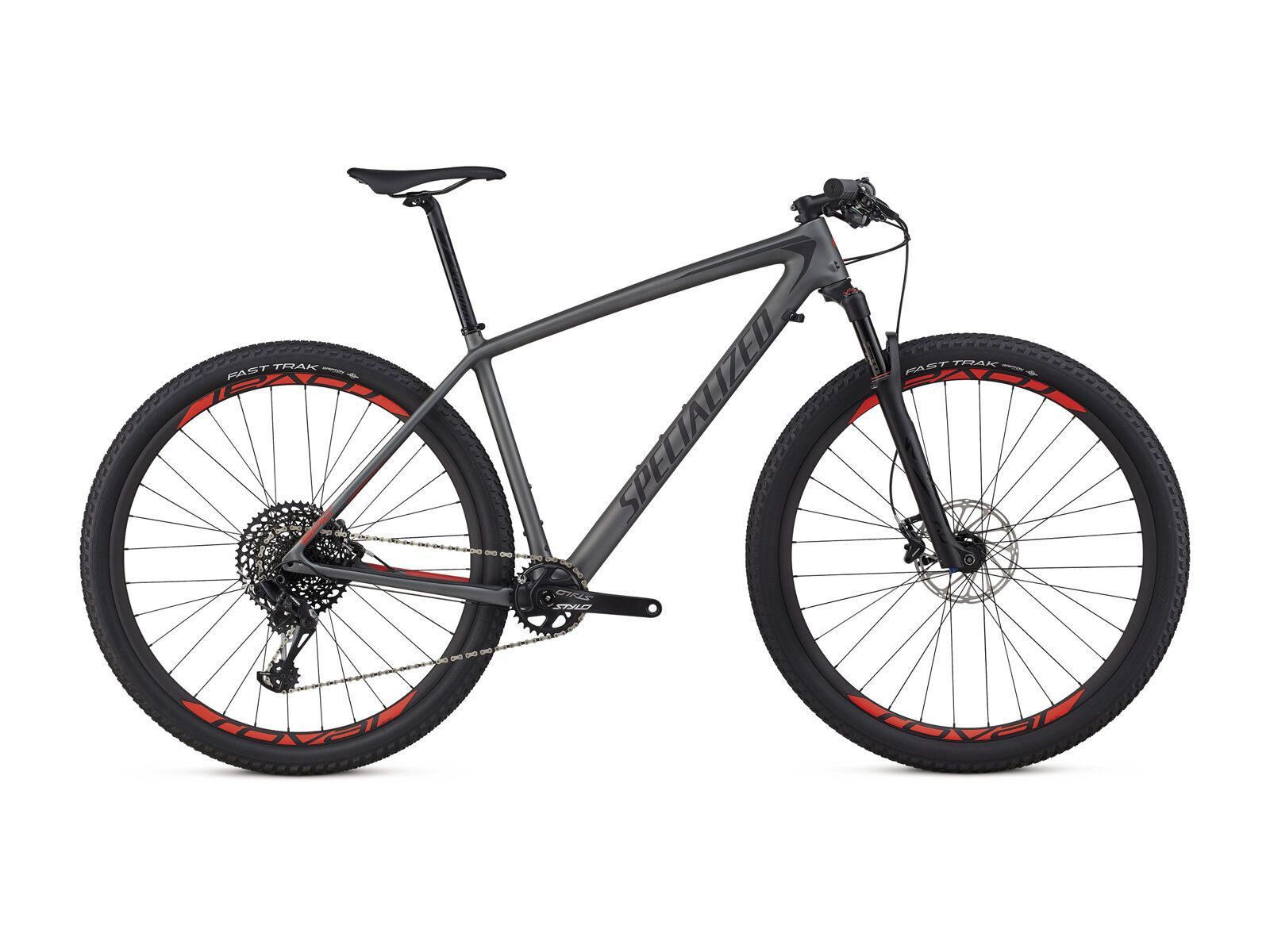 Specialized Epic HT Expert, satin charcoal/black/rocket red - Bild 1