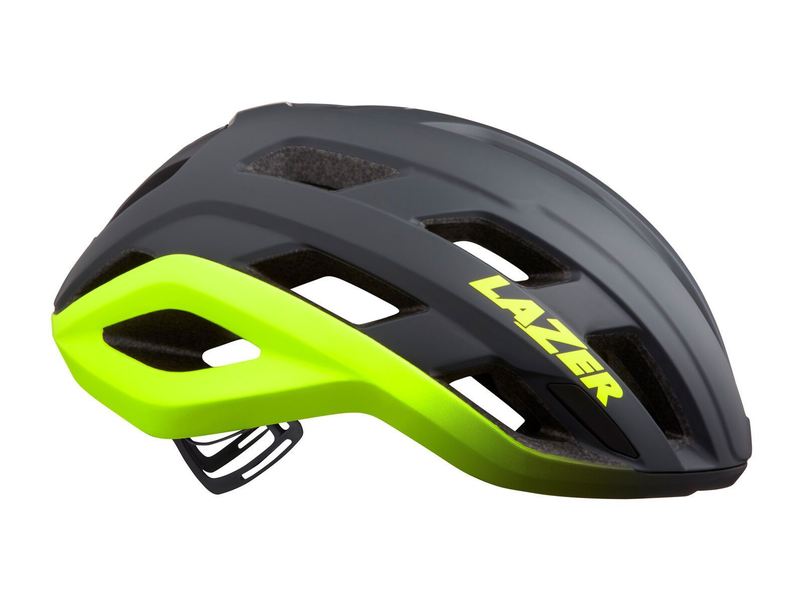 Lazer Strada KinetiCore, matte dark grey flash yellow - Bild 1