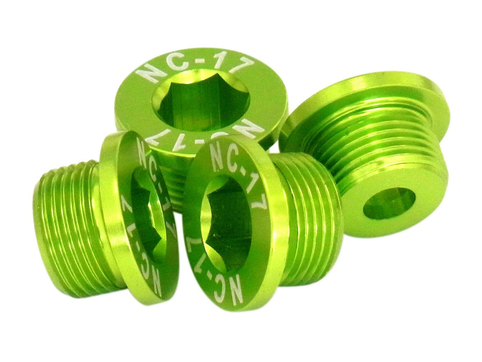 NC-17 M10 Kettenblattschraube für Sram 2-fach Kurbeln, green - Bild 1