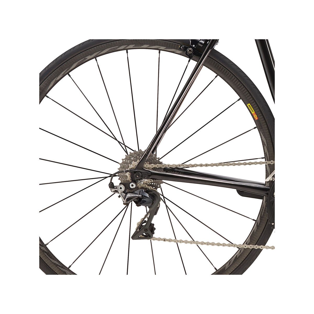 Cannondale SuperSix Evo Hi-Mod Dura Ace 1, jet black /w anthracite and chrome - BLK - Bild 4