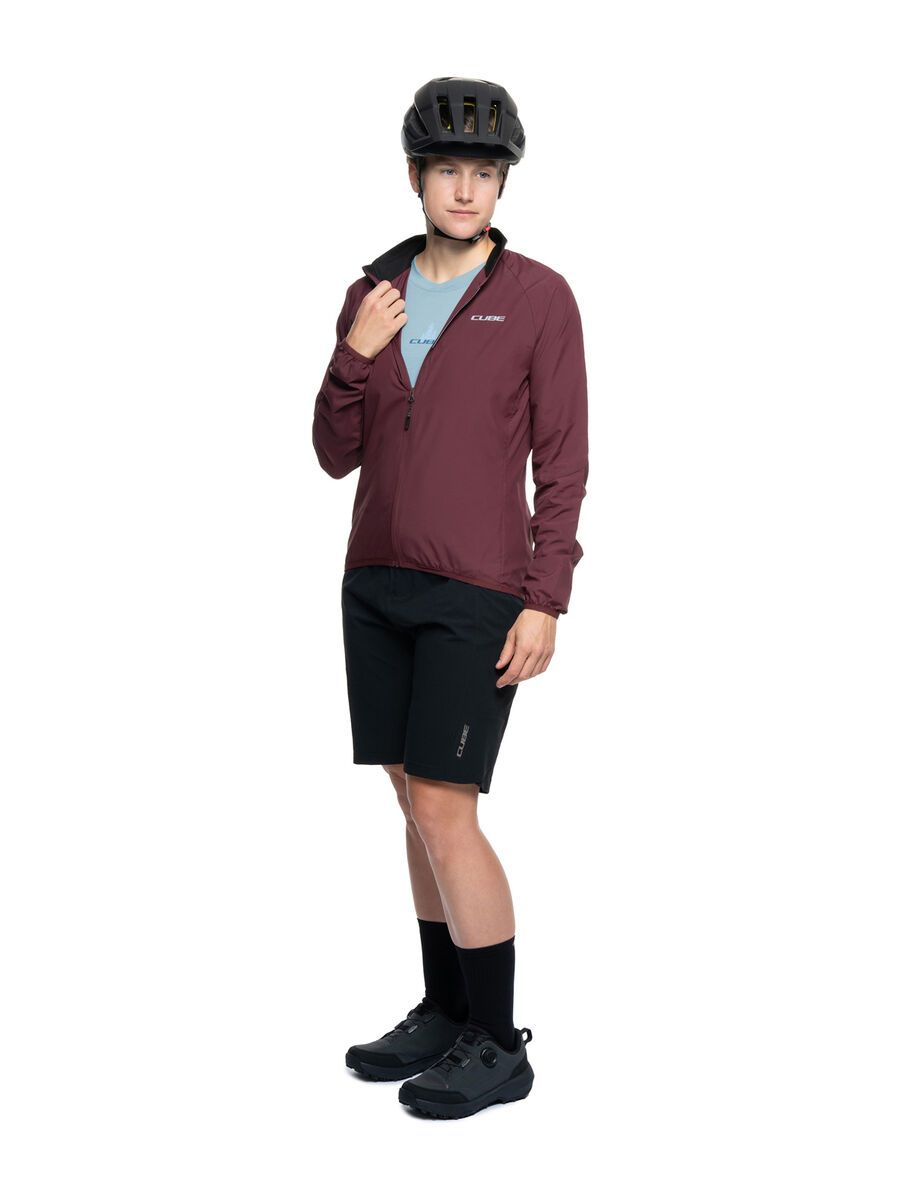 Cube WS Windjacke CMPT, bordeaux - Bild 5