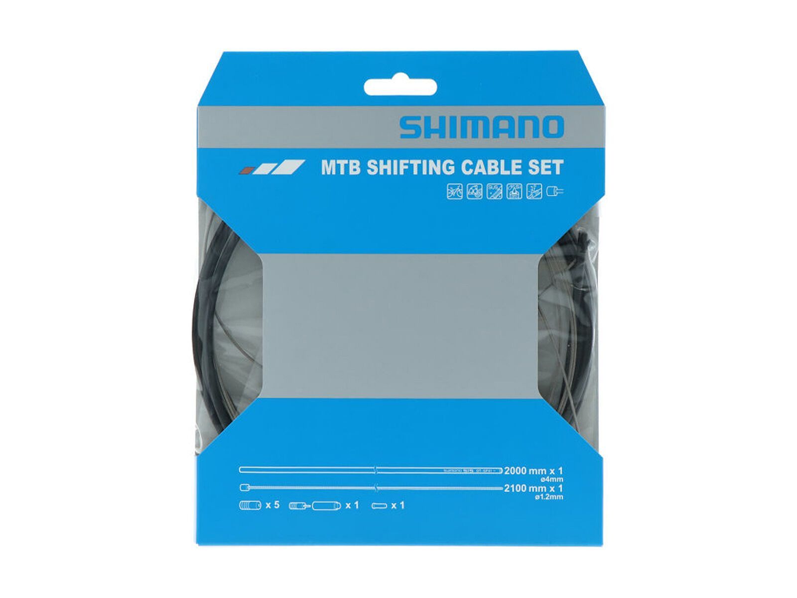 Shimano Schaltzug-Set MTB Edelstahl - 1x 2.100 mm - Bild 1