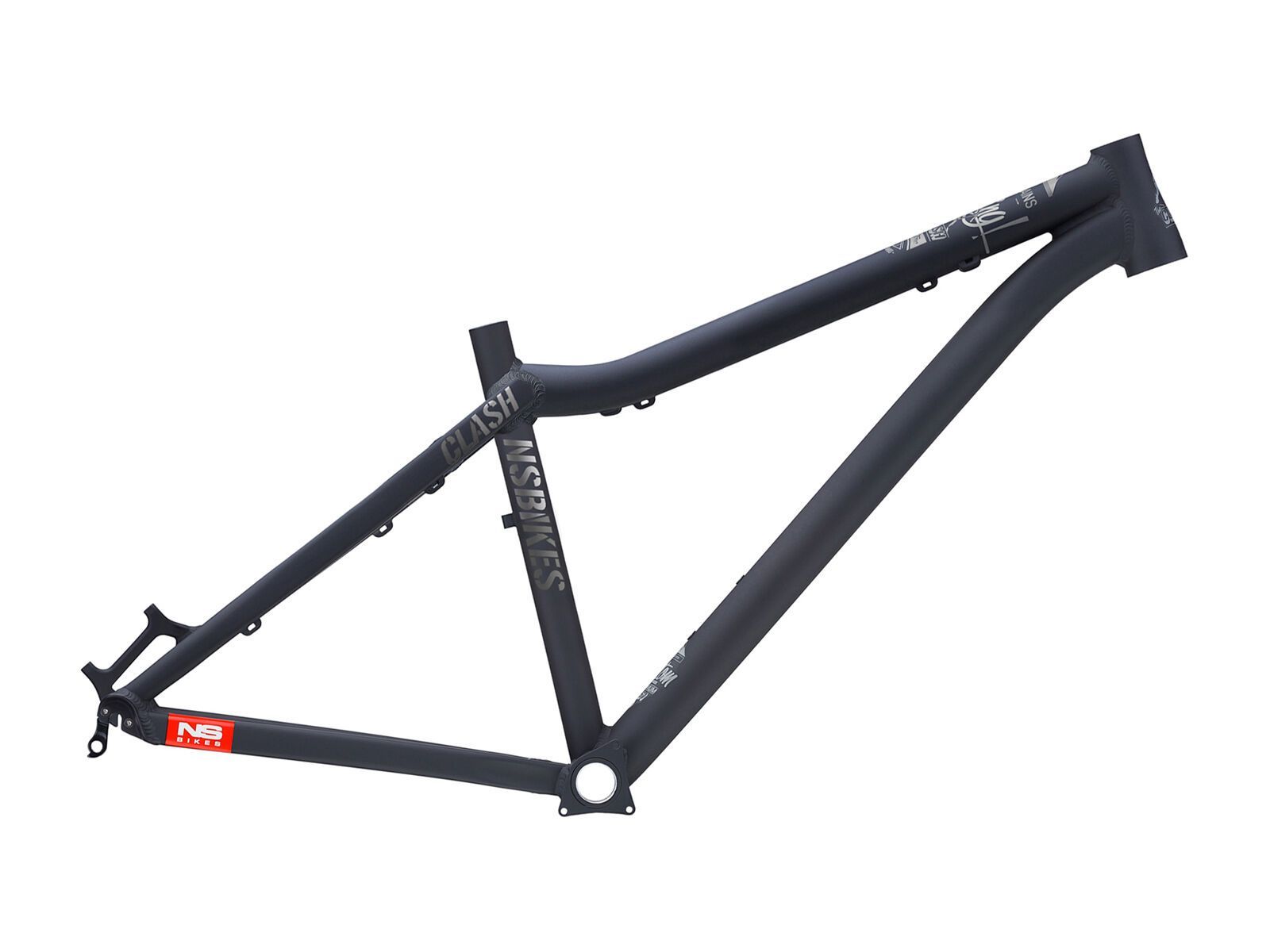 NS Bikes Clash Frame, flat black - Bild 1