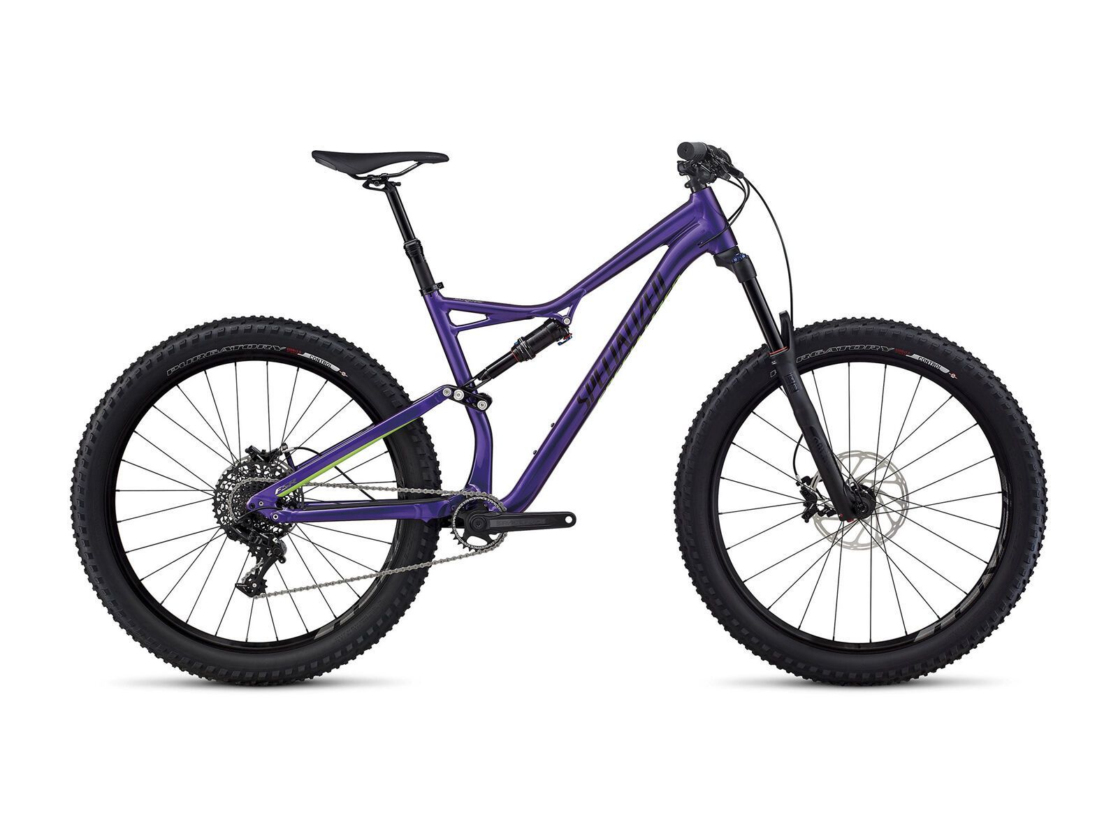 Specialized Stumpjumper FSR Comp 6Fattie, purple/monster green/black - Bild 1