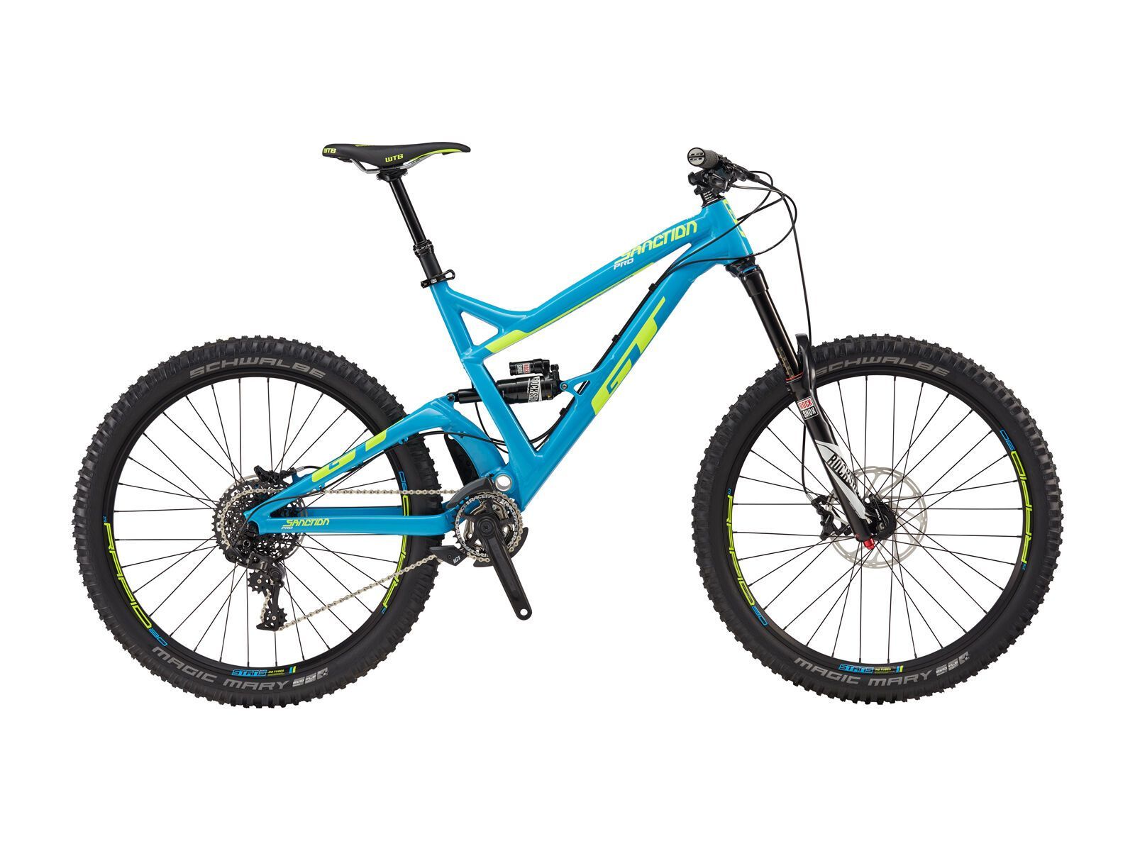 GT Sanction Pro SRAM, process cyan & neon yellow - Bild 1