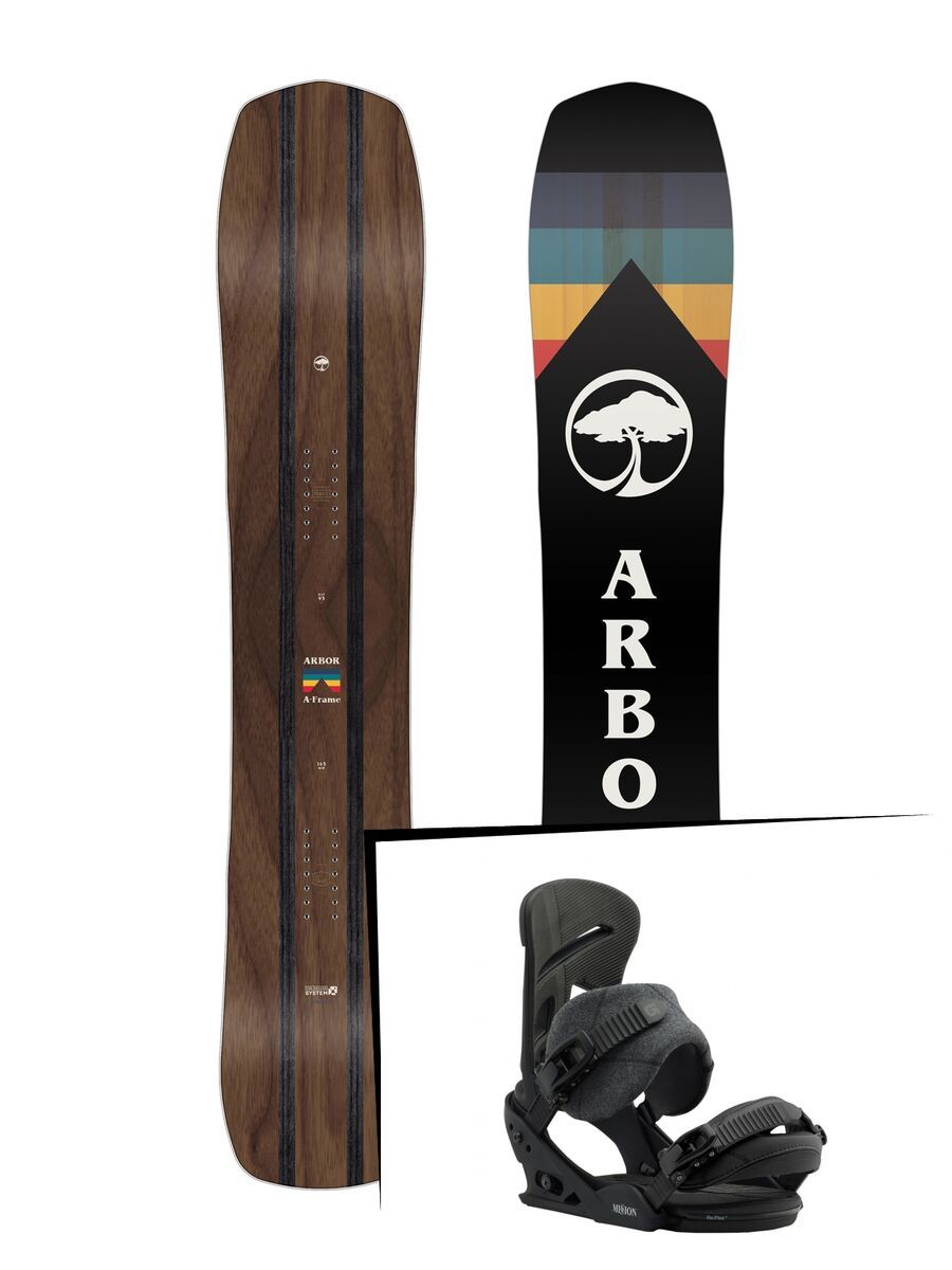 Set: Arbor A-Frame 2019 + Burton Mission black - Bild 1