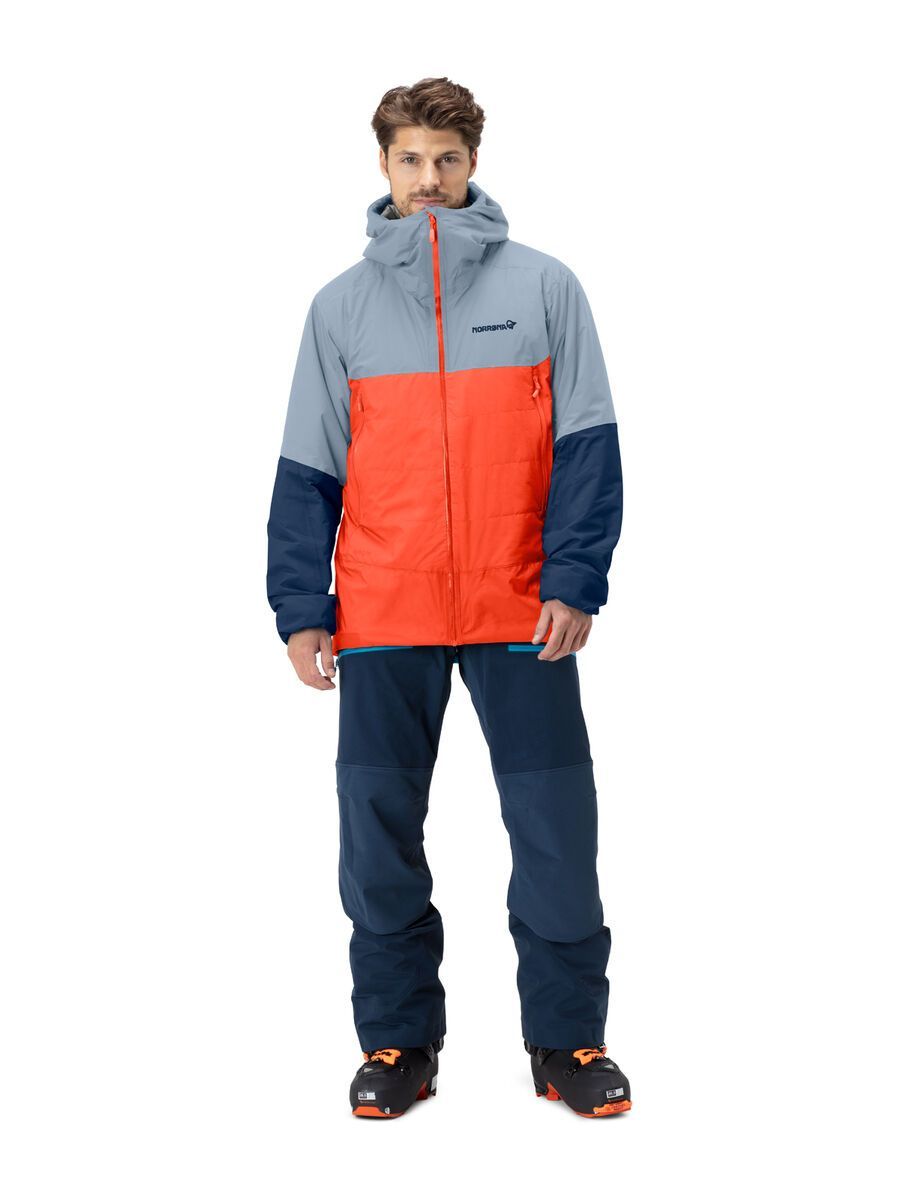Norrona lyngen dri2 Thermo60 Jacket M's, arednalin/blue fog - Bild 3