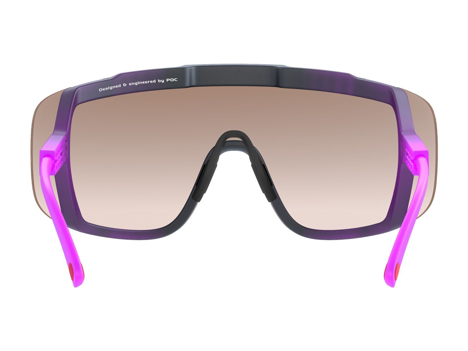 POC Devour, Clarity Trail Silver / fluo pink/uranium black transl. - Bild 4