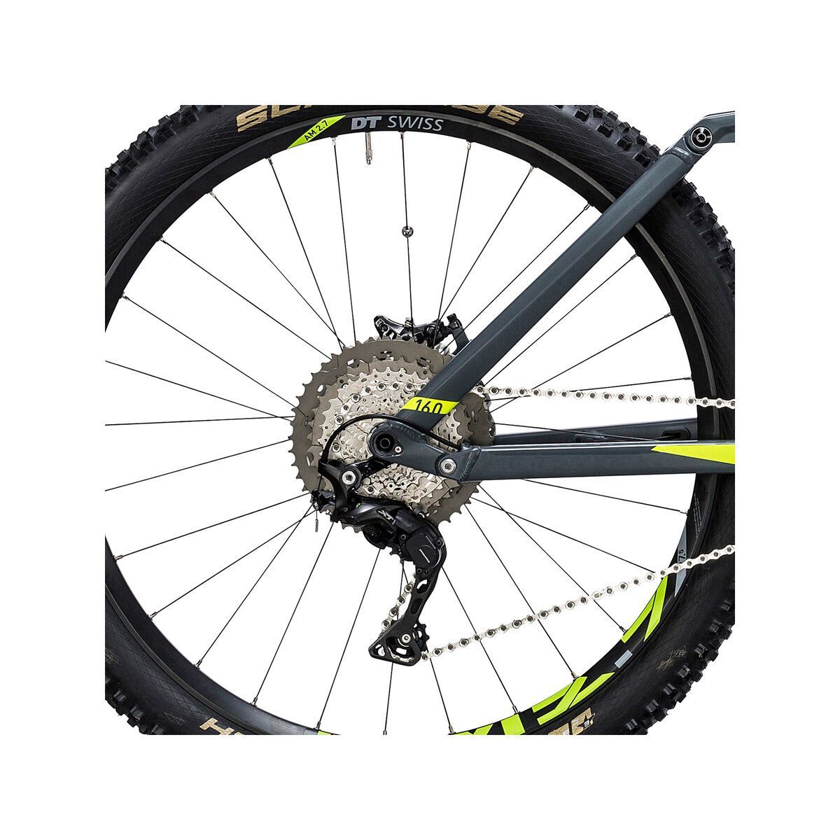 Cube Stereo Hybrid 160 HPA SL 500 27.5, grey´n´flashyellow - Bild 4
