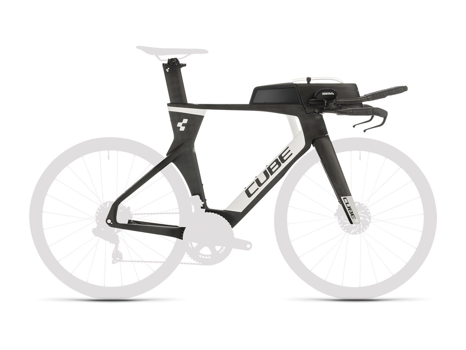 Cube Aerium C:68 TT Frameset High, carbon´n´white - Bild 1