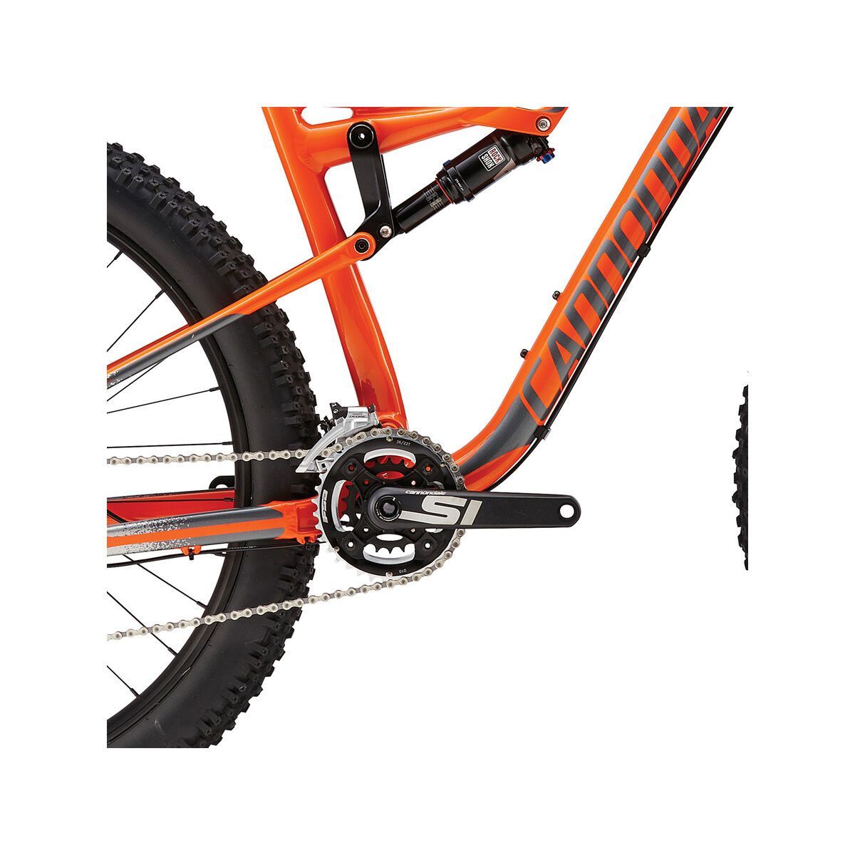 Cannondale Bad Habit 2, hazard orange w/ fine silver, charcoal grey, gloss - Bild 3