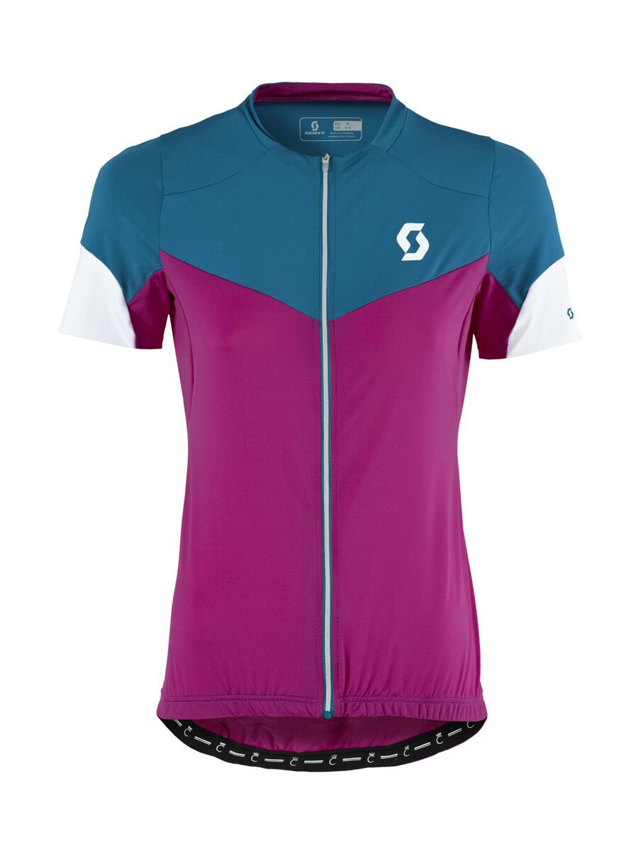 Scott Womens Endurance F-Zip s/sl Shirt, festival purple/seaport blue - Bild 1