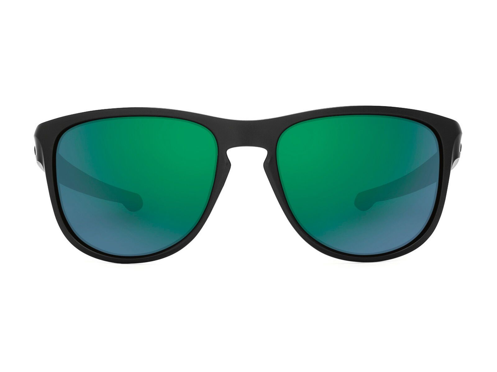 Oakley Sliver Round, matte black/Lens: jade iridium - Bild 2