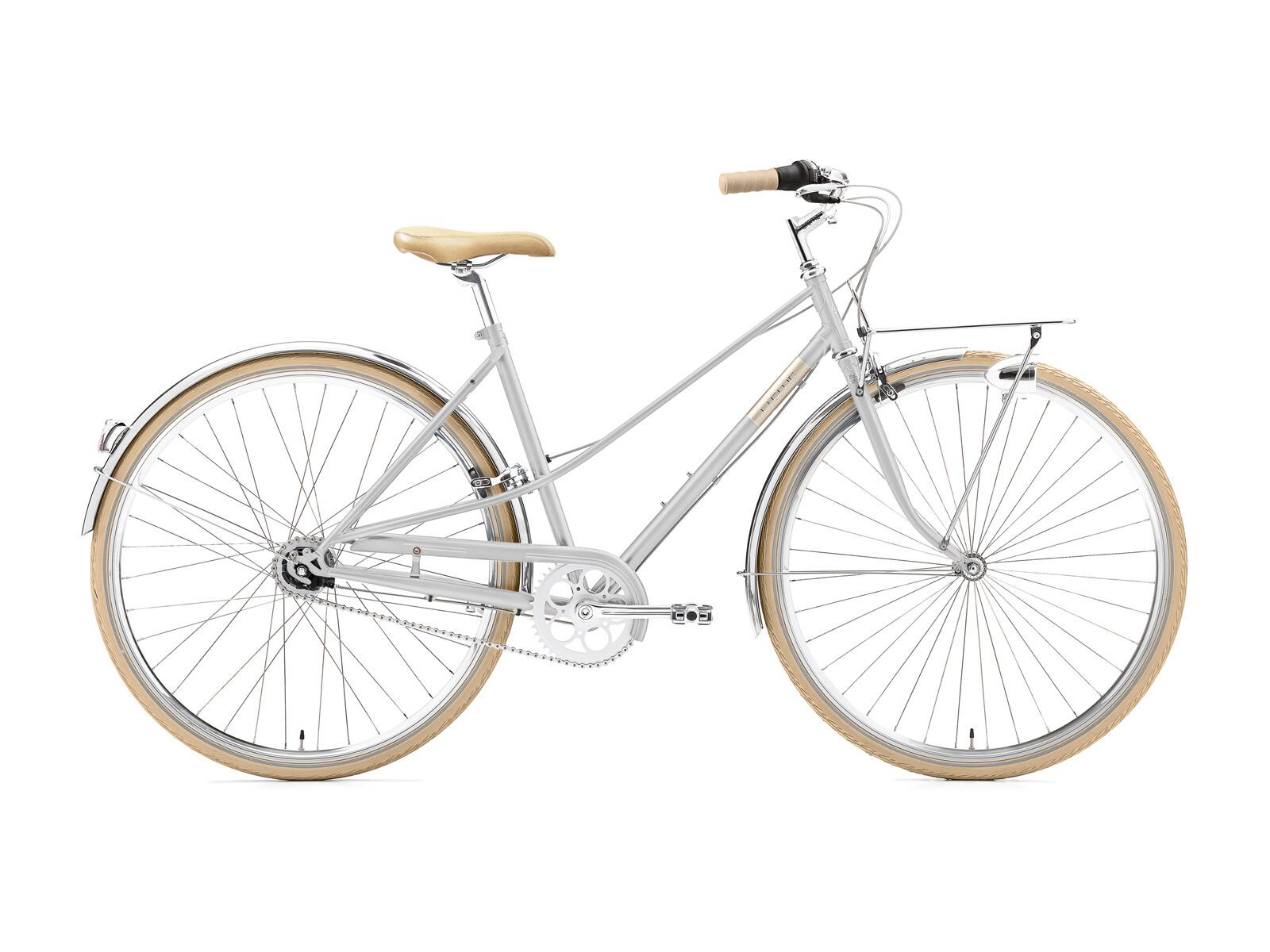 Creme Cycles Caferacer Lady Solo, bright silver - Bild 1
