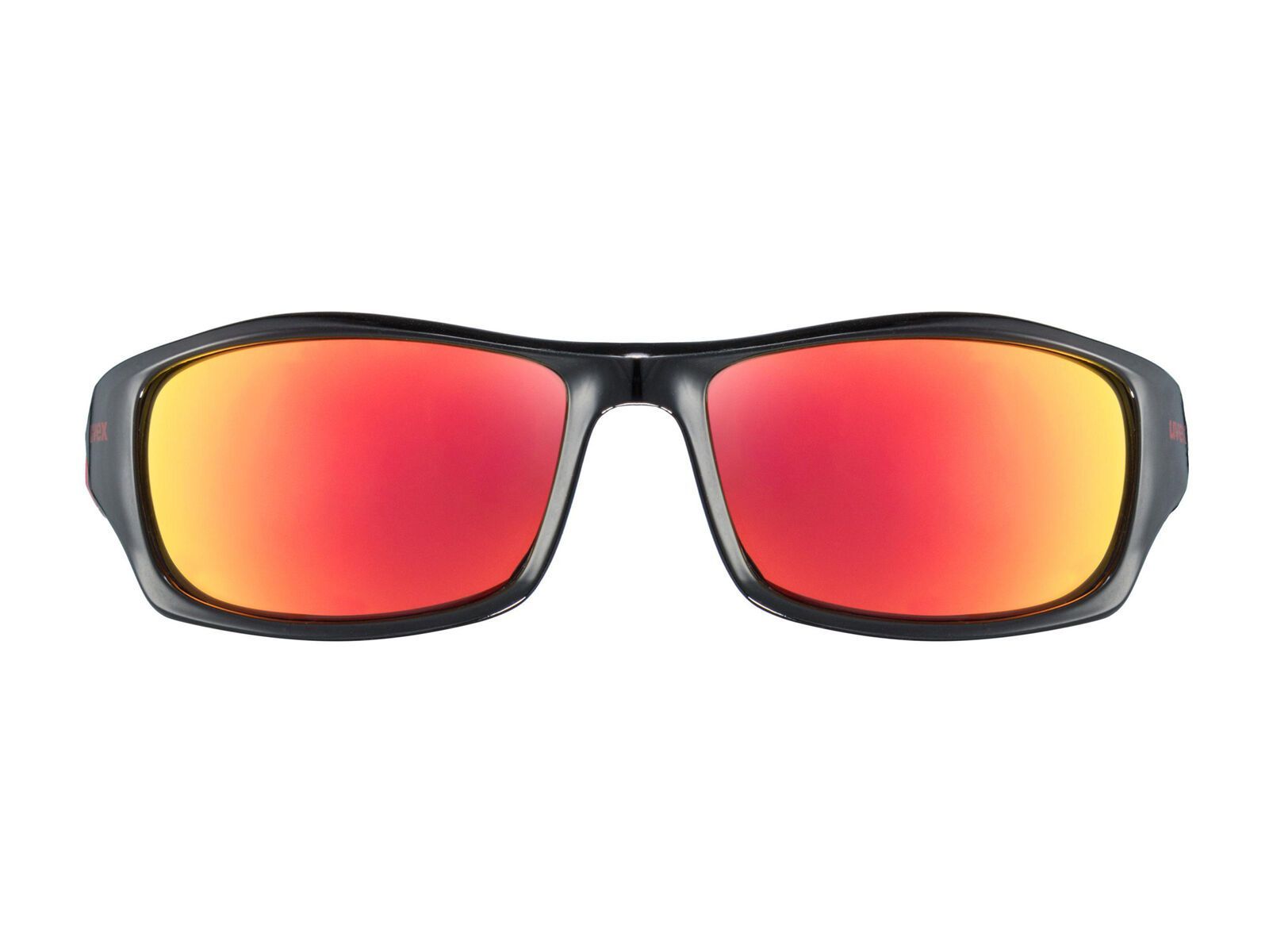 uvex sportstyle 211, black-red/Lens: mirror red - Bild 3