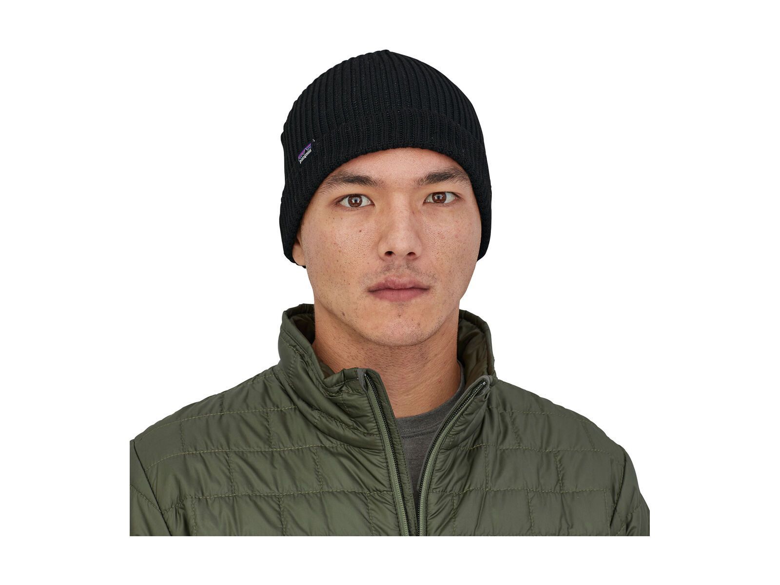 Patagonia Fishermans Rolled Beanie, black - Bild 2