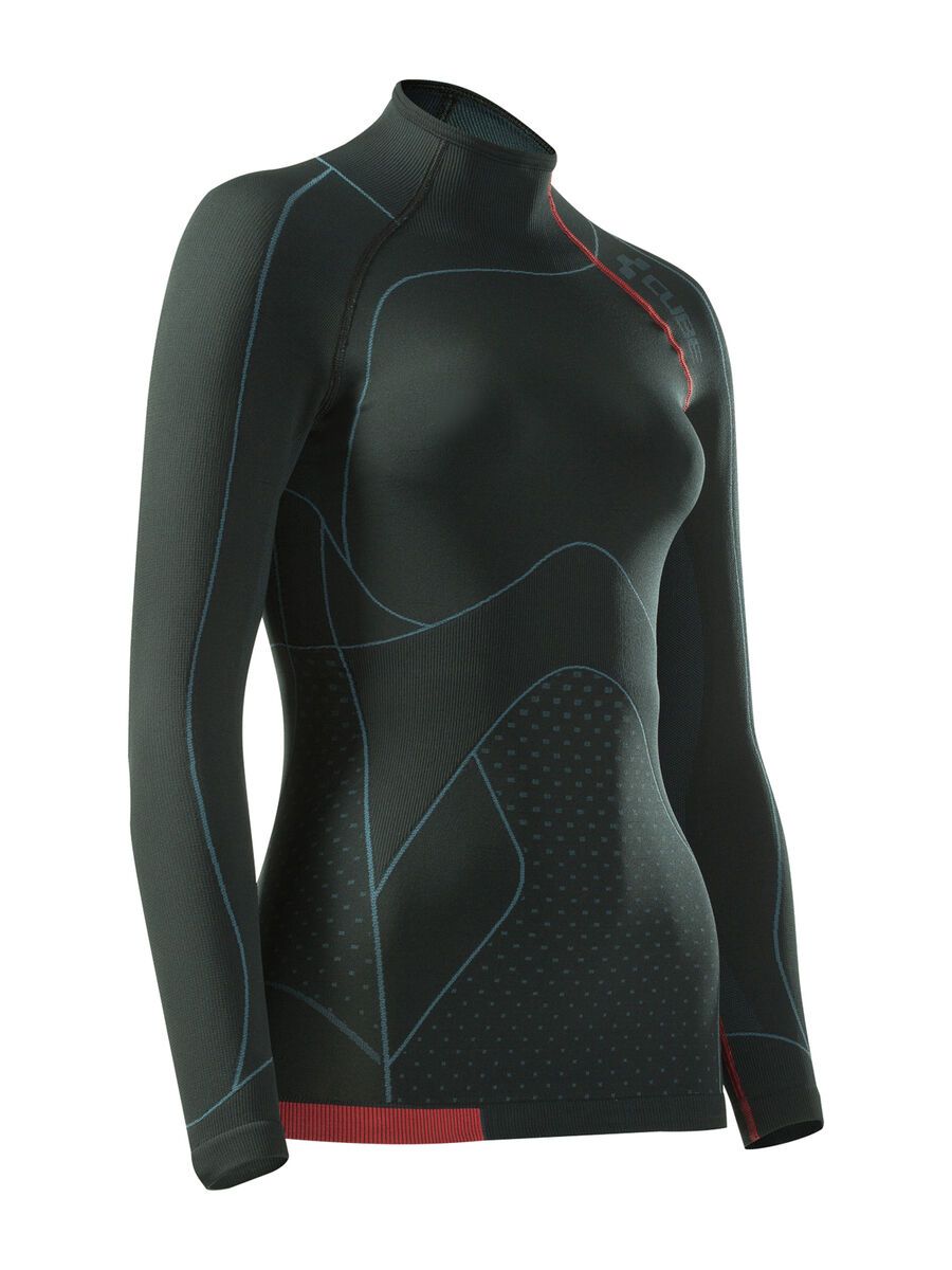 Cube WLS Funktionsunterhemd Blackline langarm Cold Conditions, black´n´grey´n´red - Bild 1