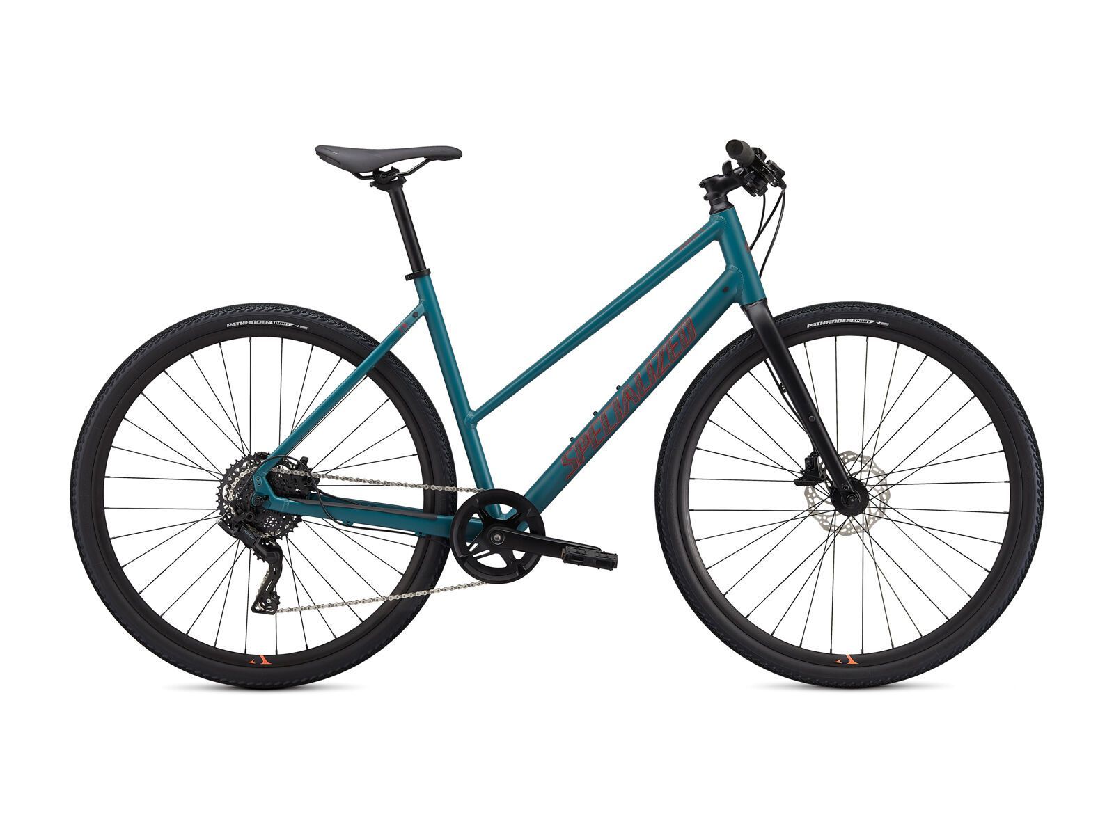 Specialized Sirrus X 2.0 Step-Through, dusty turquoise/rocket red/black reflective - Bild 1