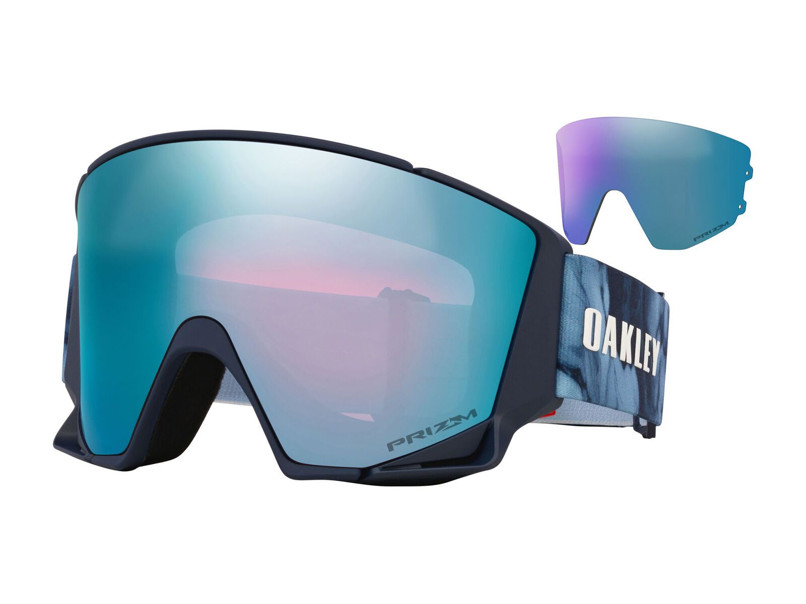 Oakley Flow Scape L Alexander Kilde Sign., Prizm Snow Sapphire Iridium & Iced - Bild 1
