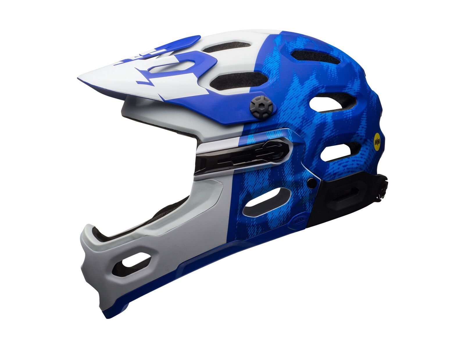 Bell Super 3R MIPS, matte force blue/white - Bild 1
