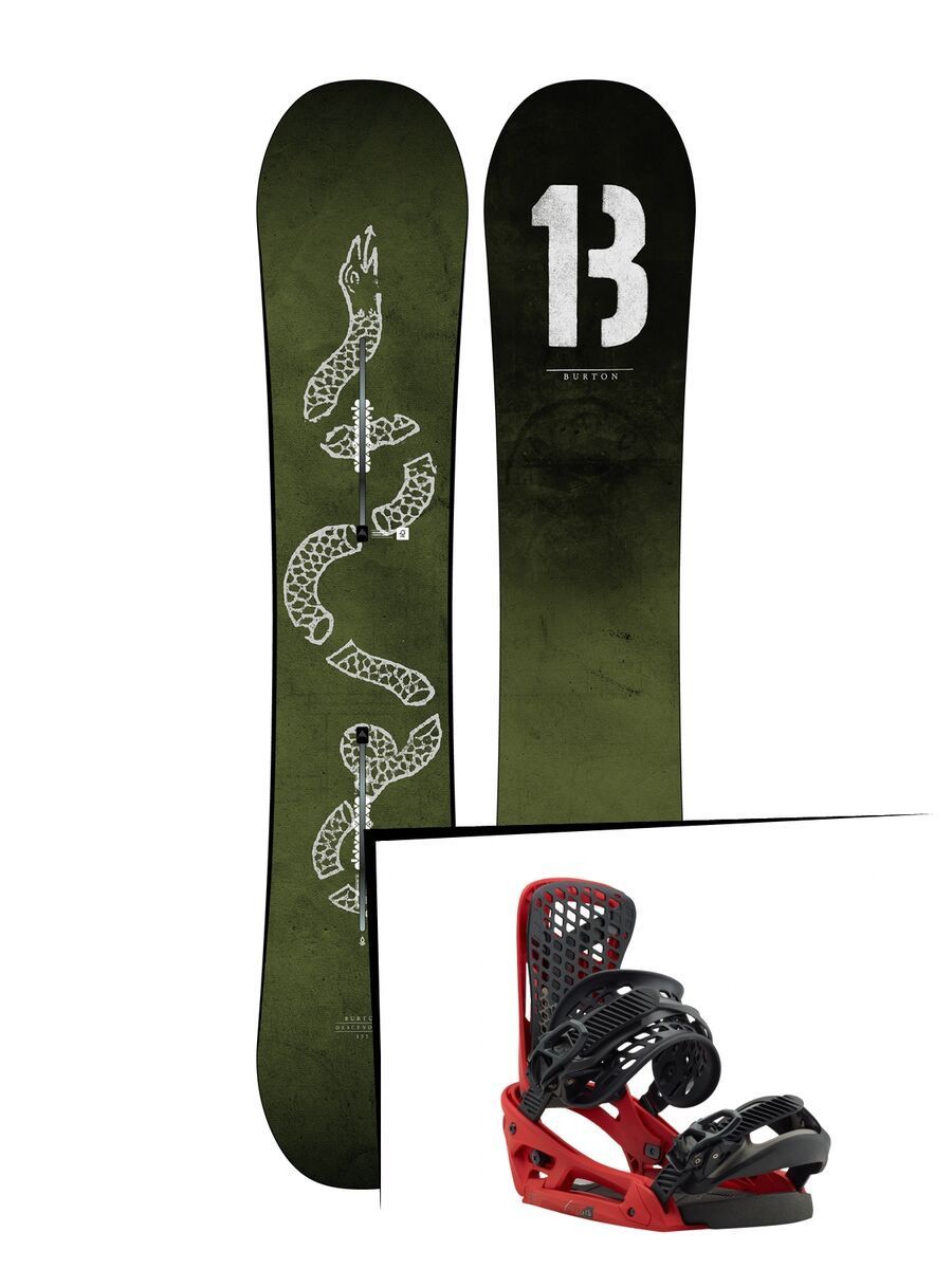 Set: Burton Descendant 2019 + Burton Genesis EST red prophecy - Bild 1