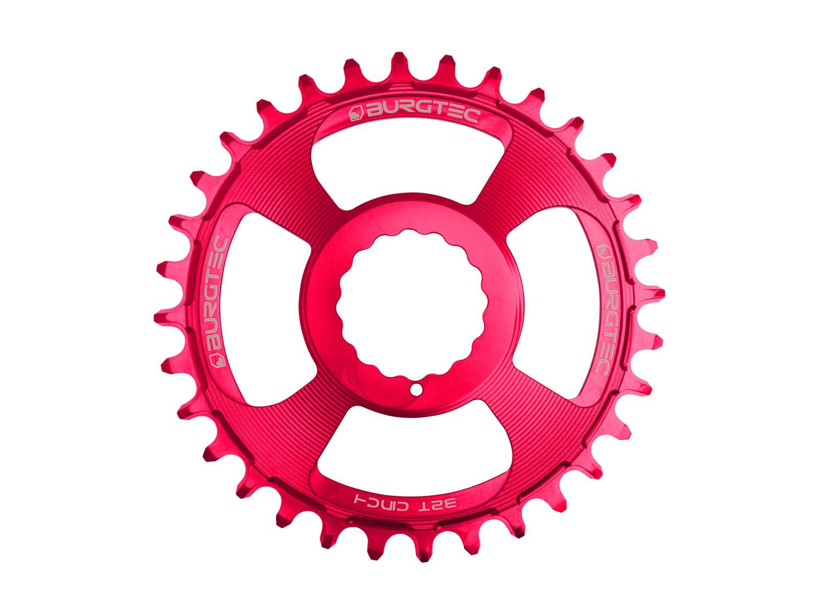 Burgtec Cinch Thick Thin Chainring, toxic barbie pink - Bild 1