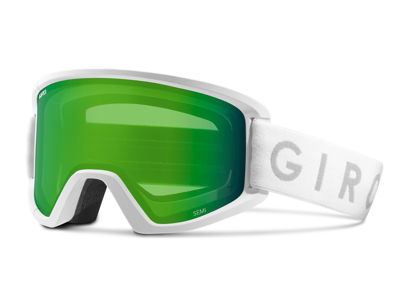 Giro Semi inkl. Wechselscheibe, white core /Lens: loden green/yellow - Bild 1