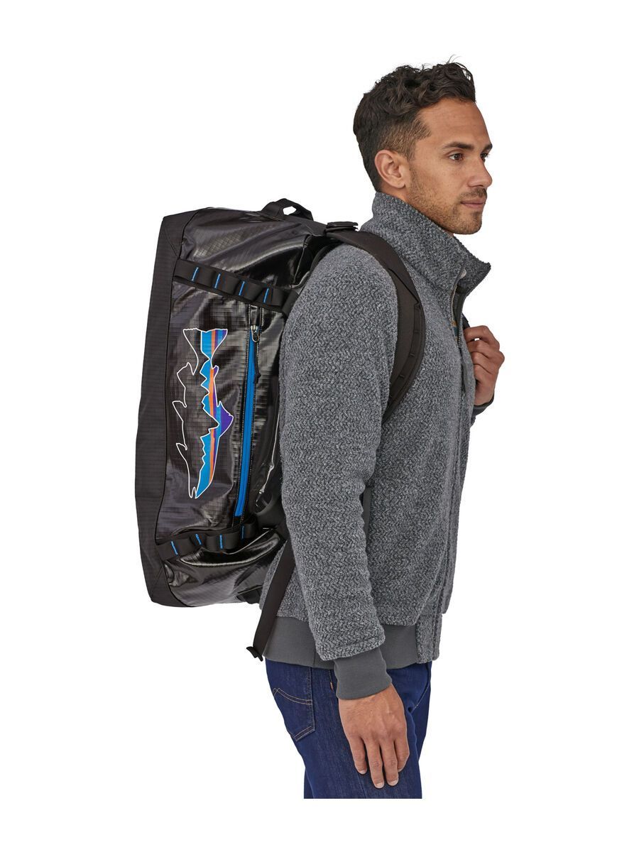 Patagonia Black Hole Duffel 55 L, black w/fitz trout - Bild 4