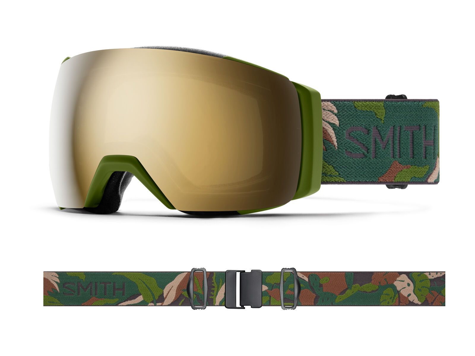 Smith I/O Mag XL - ChromaPop Sun Black Gold Mir + WS, olive plant camo - Bild 3