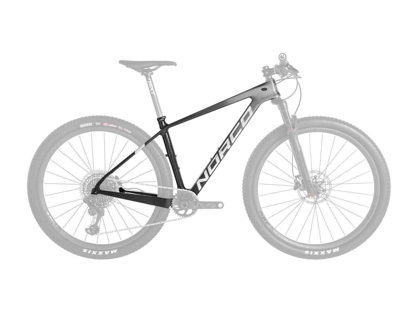 Norco Revolver HT Frame 29, black fade/chrome - Bild 1
