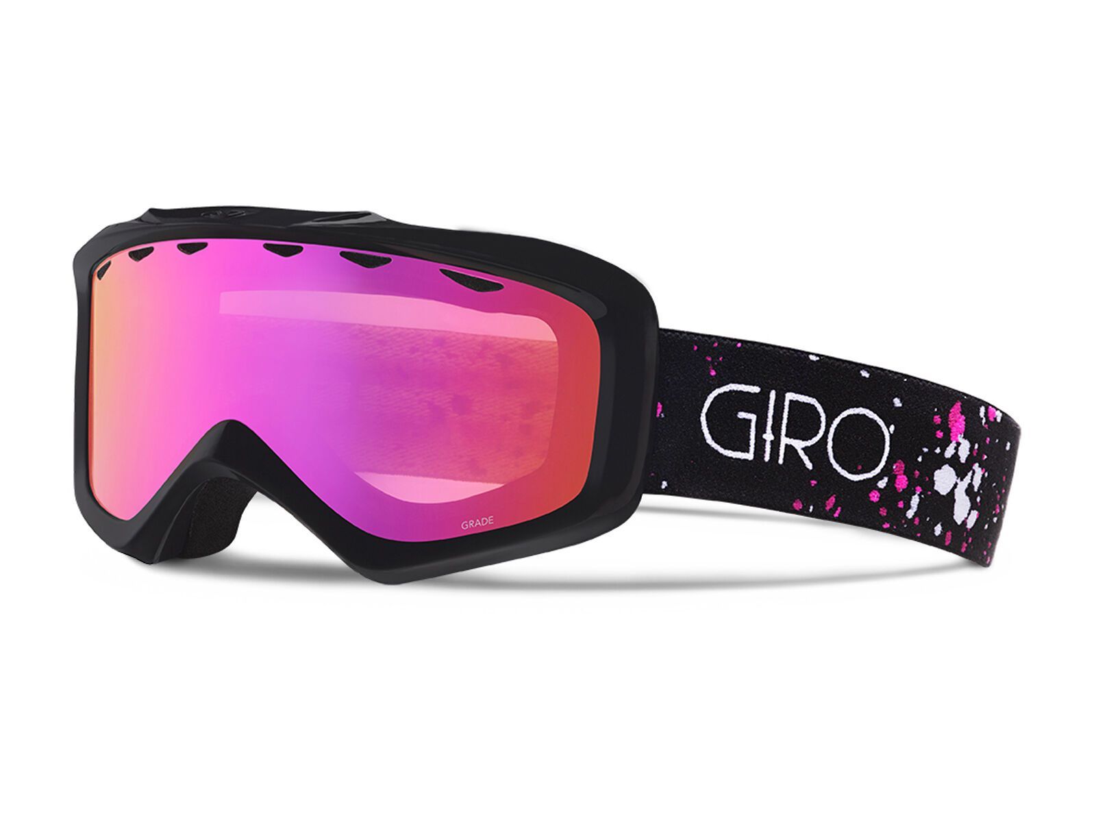 Giro Grade, black/magenta speckle, amber pink - Bild 1