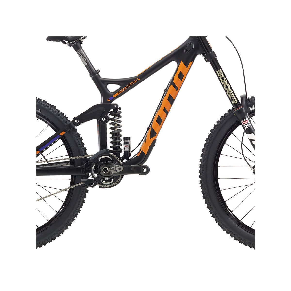 Kona Supreme Operator, matt carbon & black w/ team orange & purple decals - Bild 3