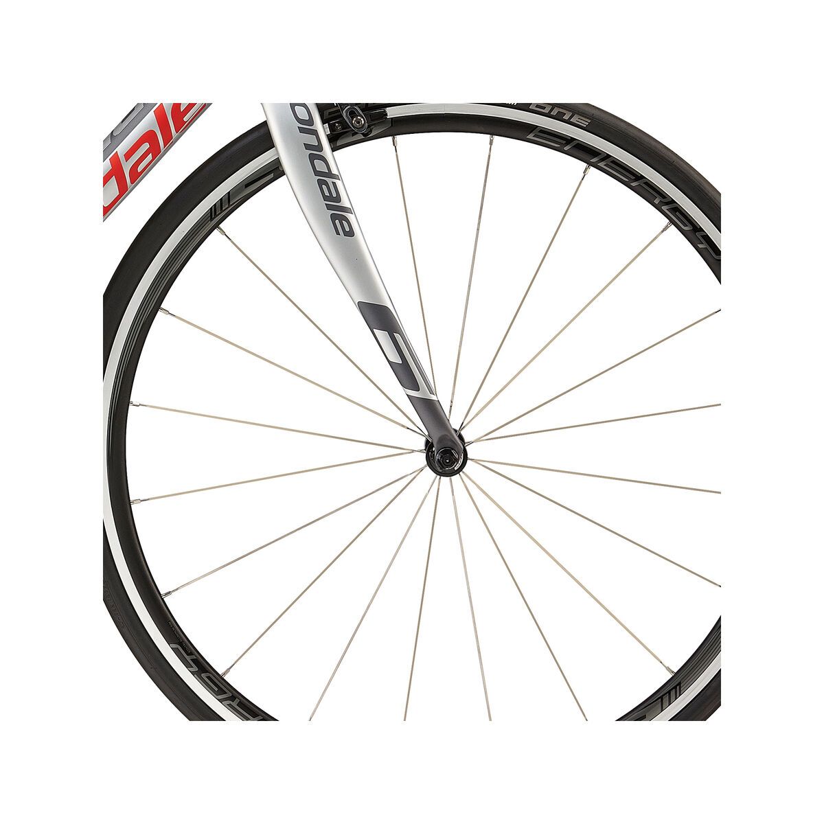 Cannondale SuperSix Evo Carbon Force, Racing Edition, charcoal grey with fine silver and acid red, matte - Bild 2