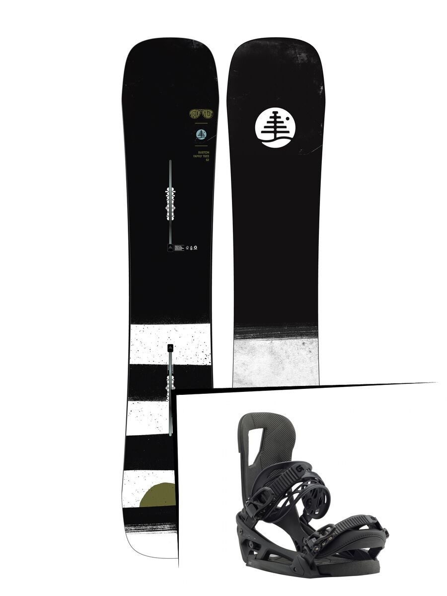 Set: Burton Family Tree Trick Pilot 2019 + Burton Cartel EST black matte - Bild 1