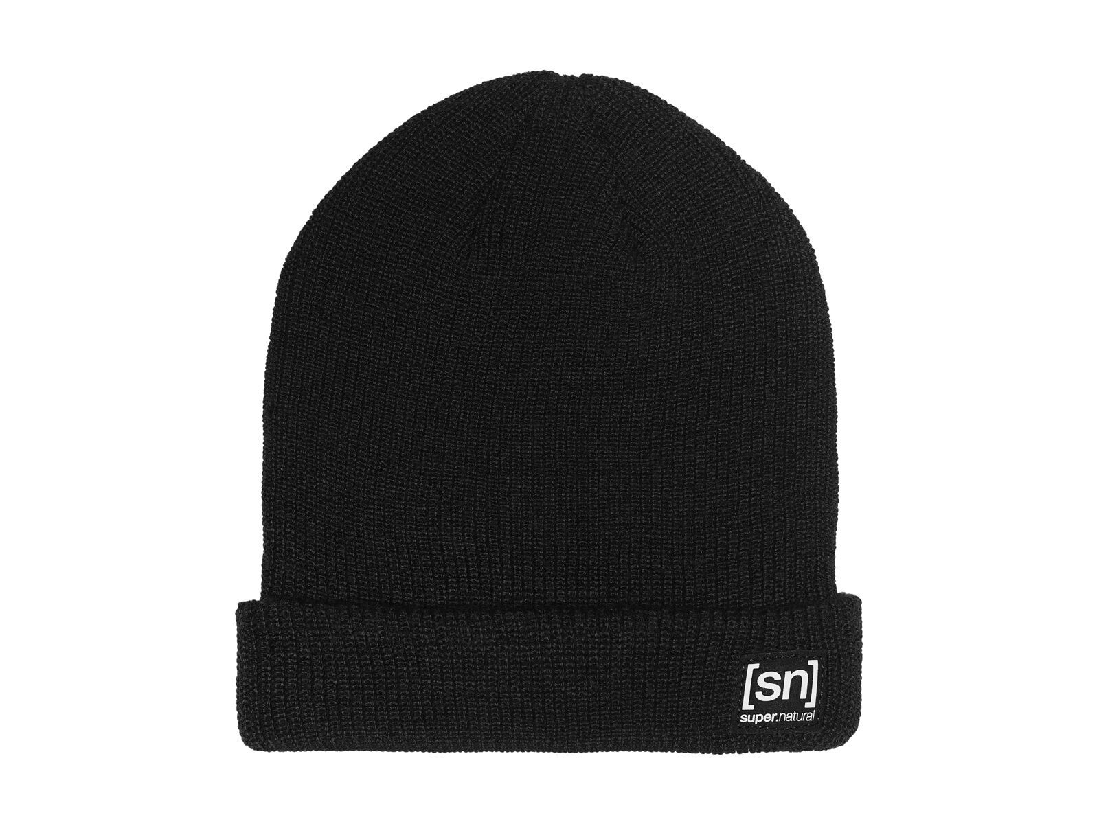 super.natural Merino Knit Beanie, caviar - Bild 1