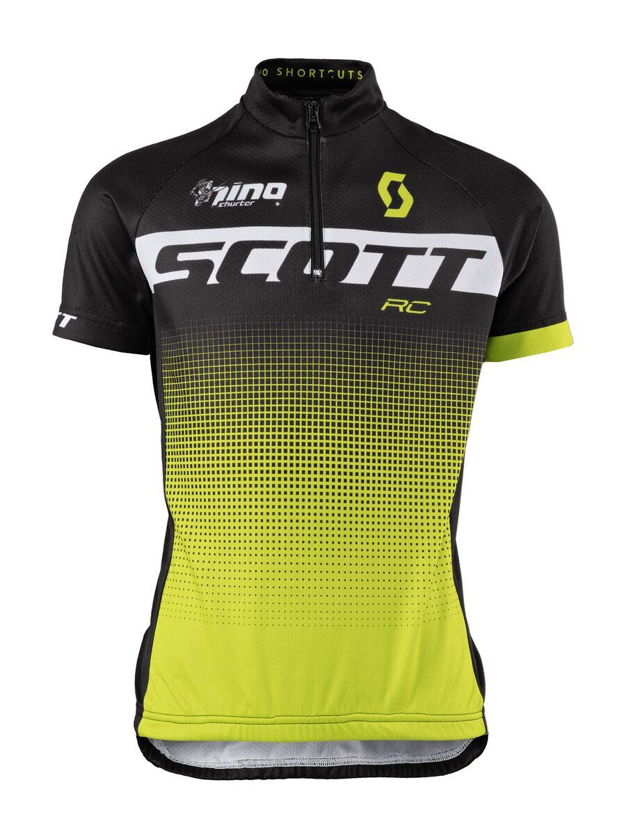 Scott RC Pro S/SL Junior Shirt, black/sulphur yellow/nino - Bild 1