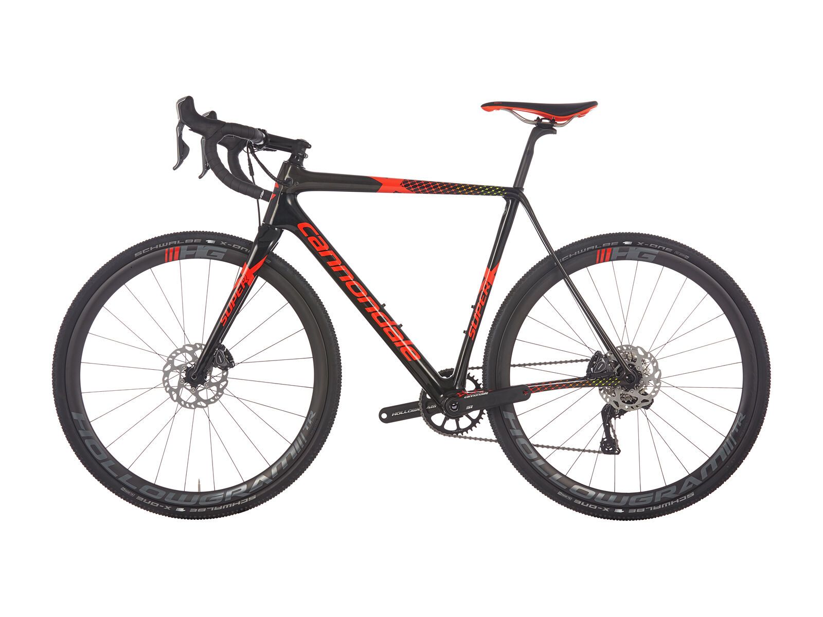 Cannondale SuperX Di2, jet black w/ anthracite, acid red, hazard orange, nitro and volt - gloss (blk) - Bild 5