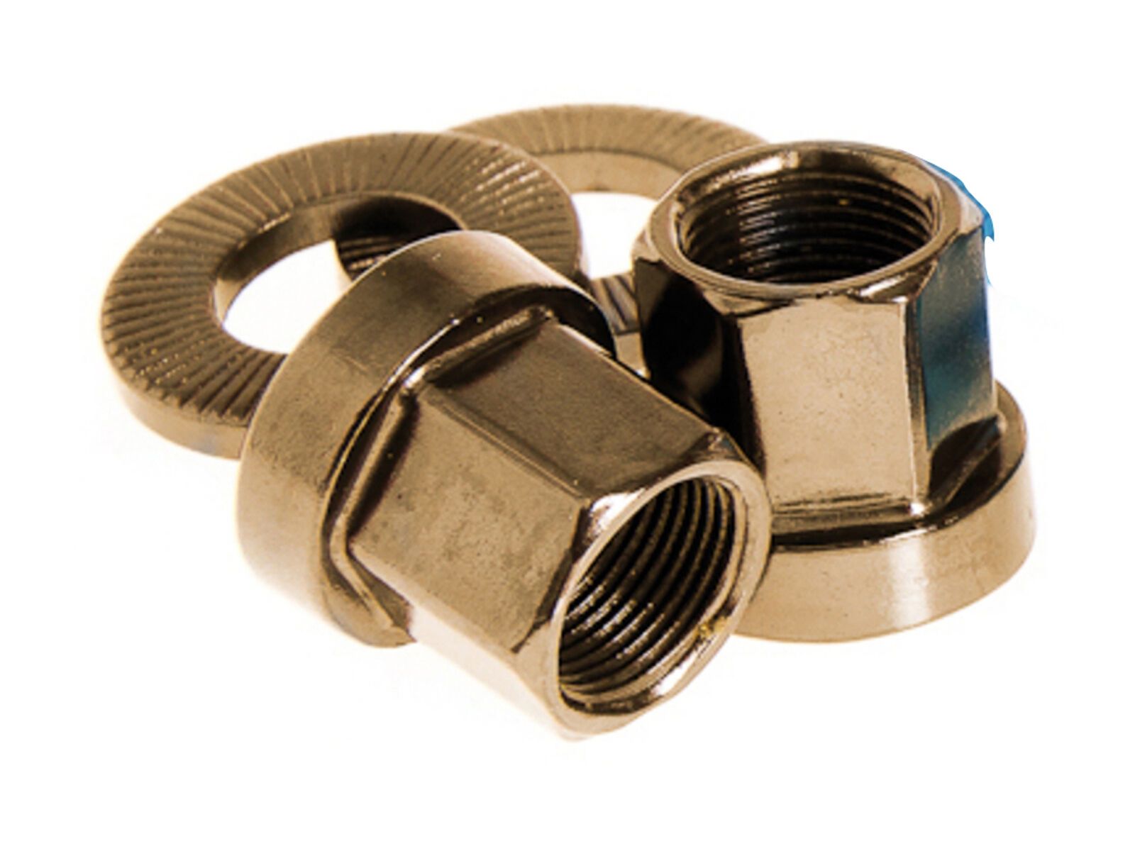 Salt CrMo Mutter, 9,5 mm, Paar, gold - Bild 1