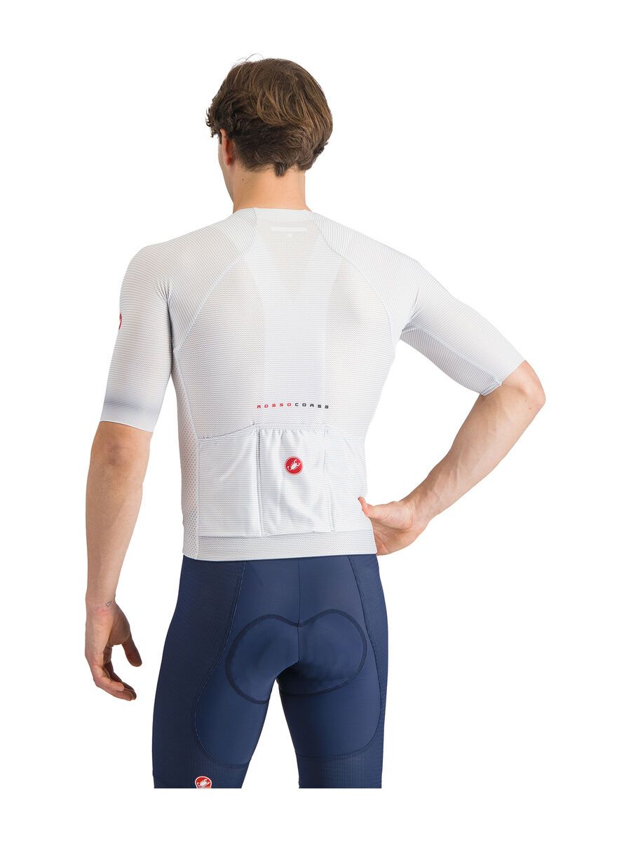 Castelli Climber's A/C Jersey, silver gray/red - Bild 3