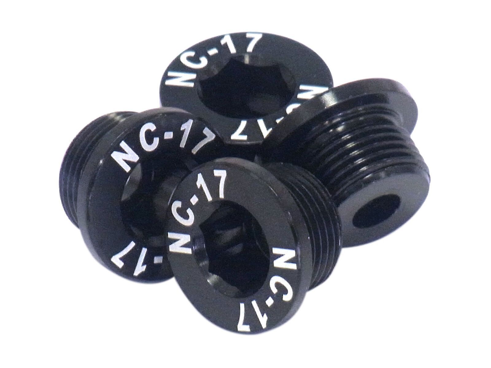 NC-17 M10 Kettenblattschraube für Sram 2-fach Kurbeln, black - Bild 1