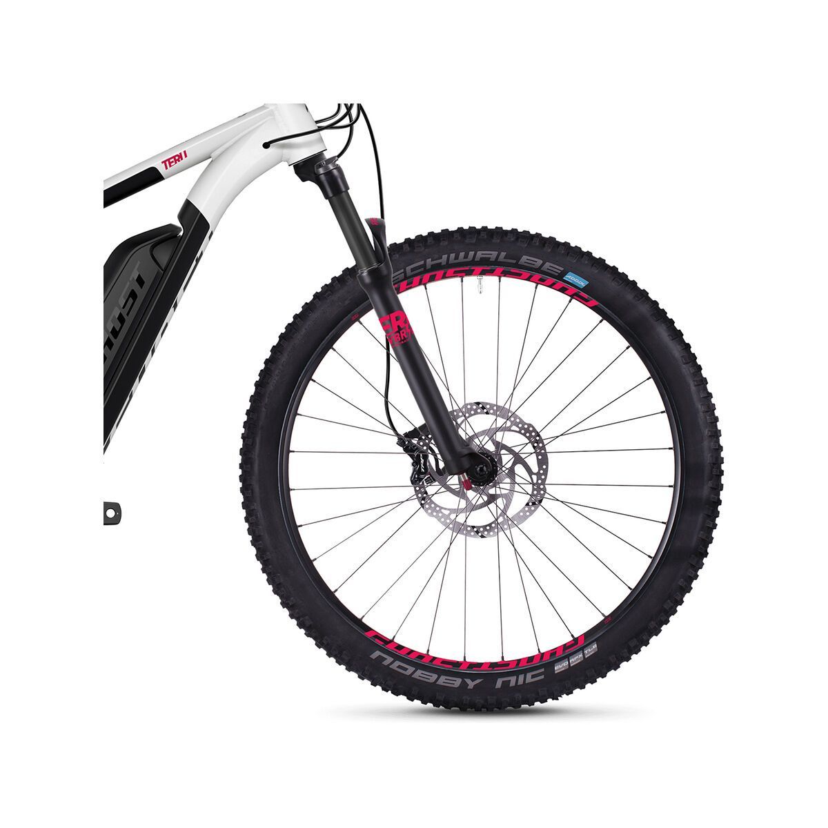 Ghost Hybride Teru B5.7+ W AL, star white/night black/neon pink - Bild 2